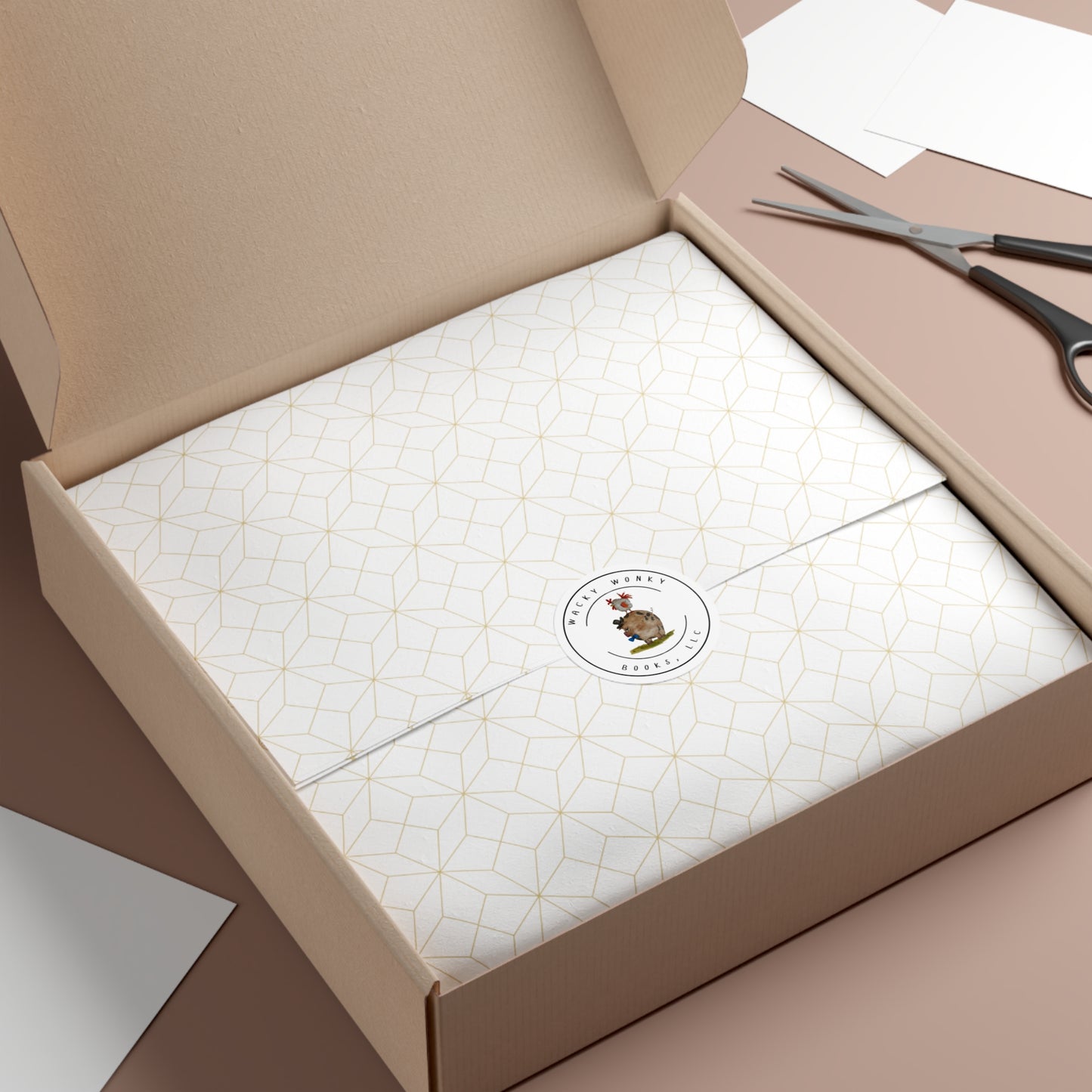 Wacky Wonky Books LLC Round Vinyl Stickers