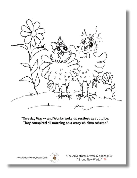 Wacky Wonky Coloring Page