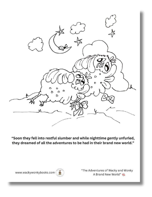 Wacky Wonky Coloring Page