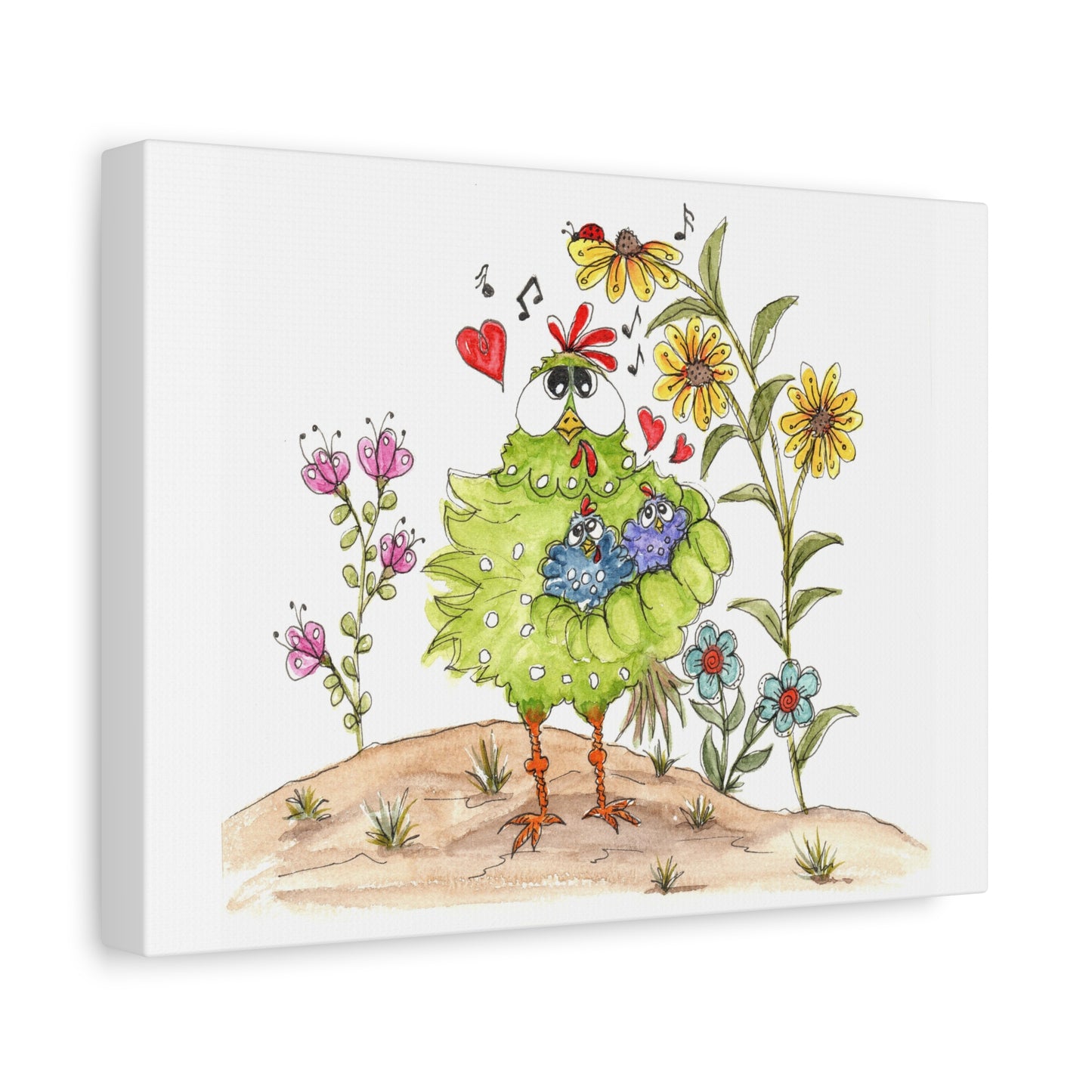 "Momma Hen" Matte Canvas Picture