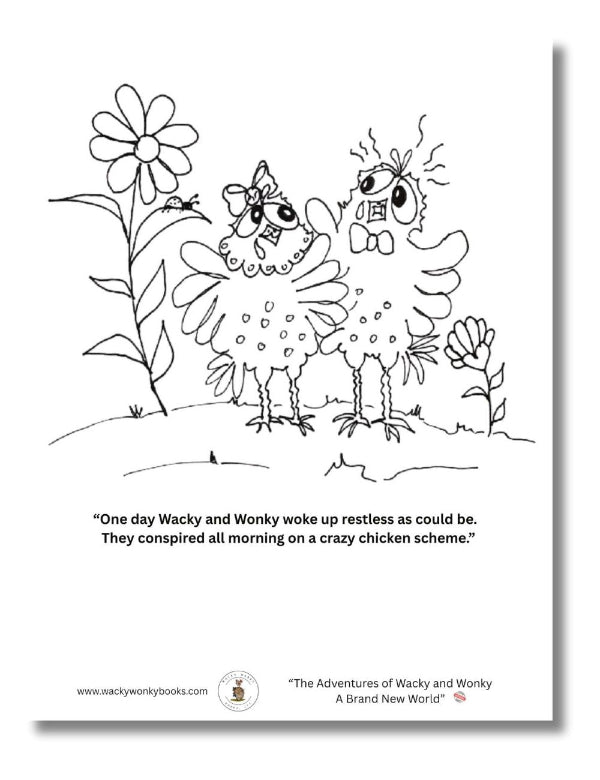 Wacky Wonky Coloring Page