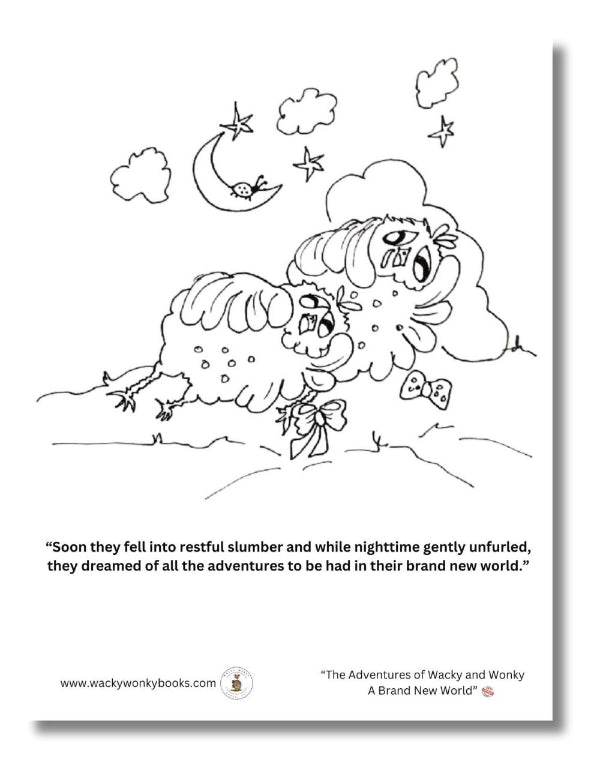 Wacky Wonky Coloring Page